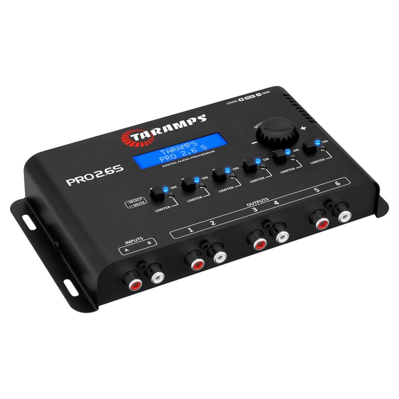 Taramp's معالج الإشارة الرقمي Taramp's Pro 2.6S مكافئ 3 نطاقات مكافأة رسومية 6 قنوات 18K أوم (RCA) مقاومة الخرج 47 أوم محدد قابل للتعديل نظام صوتي للسيارة - Image 2